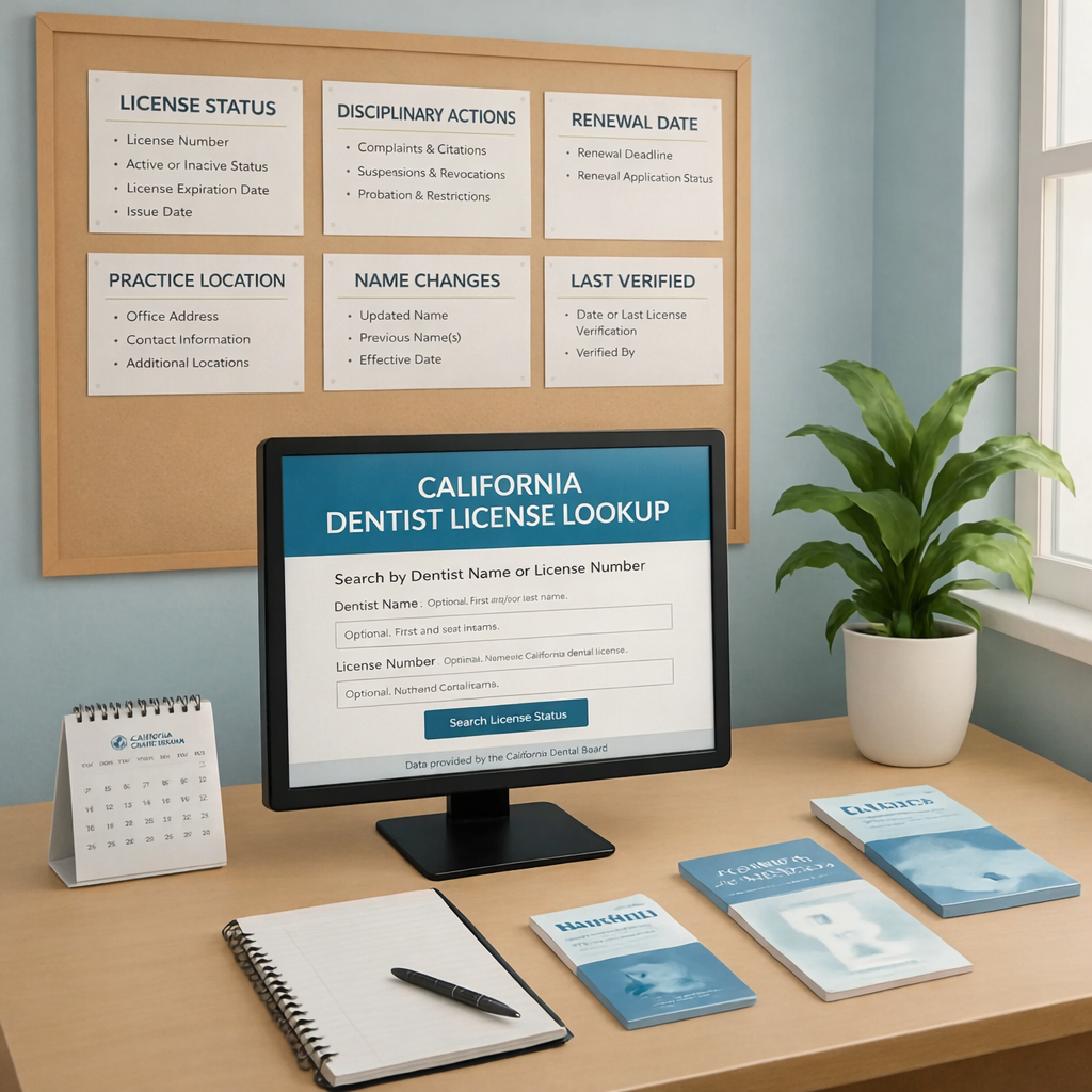 How to Search for and Verify California Dentist Licenses